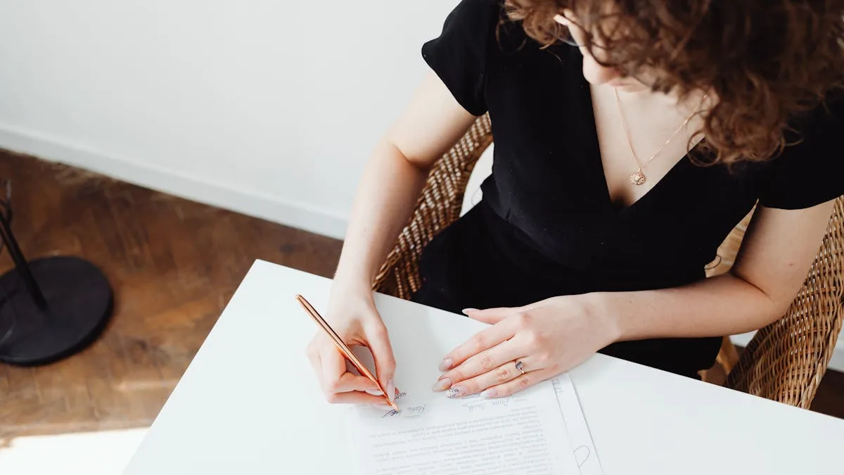 Signature de documents au bureau — message de fermeture et congés